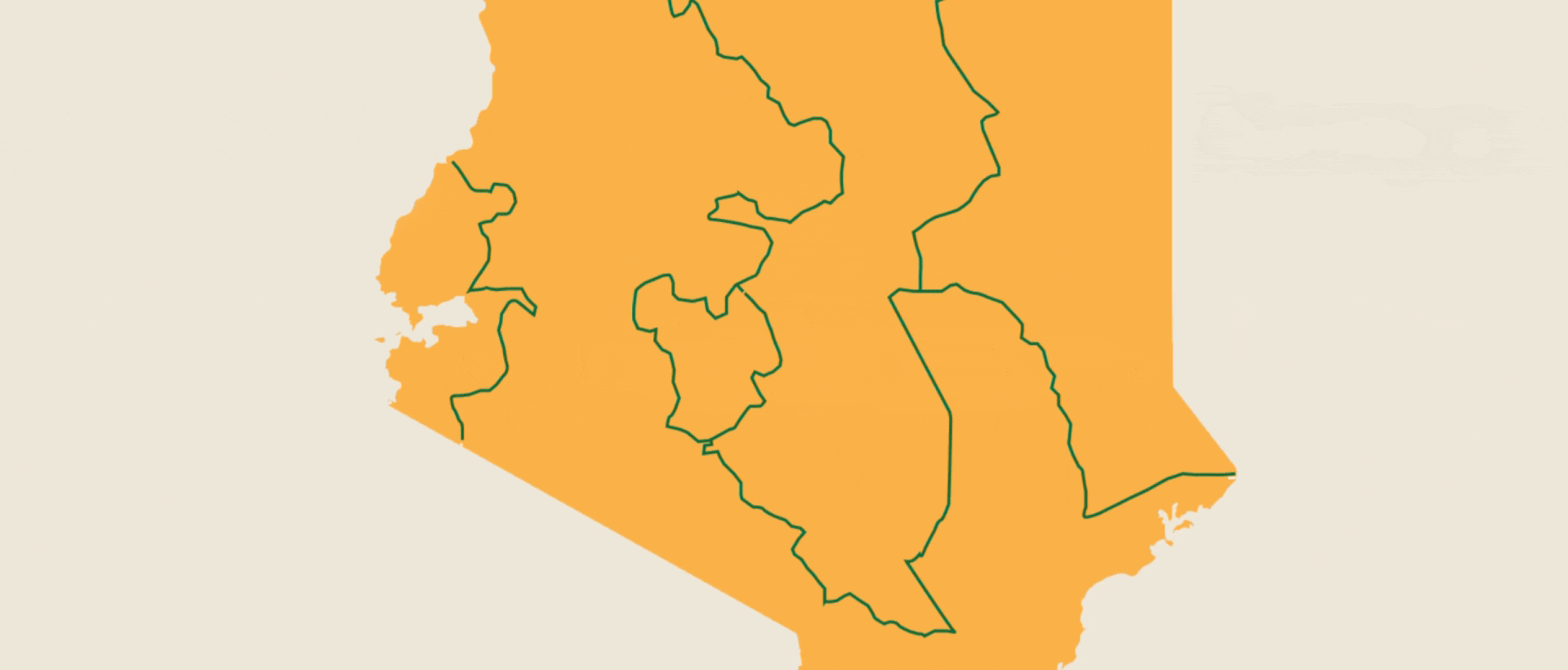 9 Days Kenya Premier Safari Journey Map
