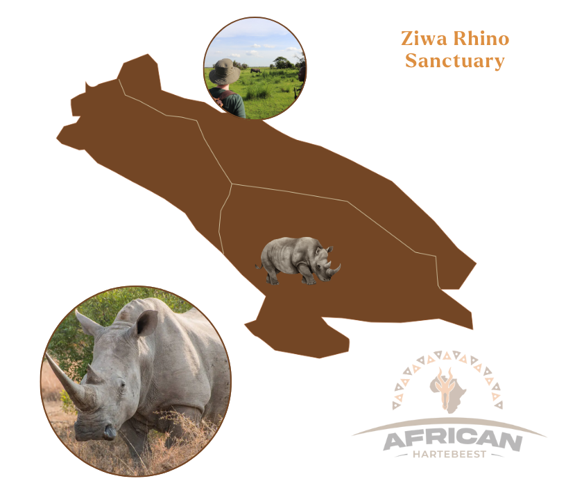 Ziwa Rhino Sanctuary Map